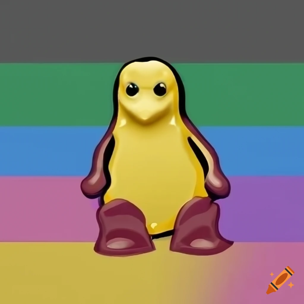 Linux pride flag on Craiyon