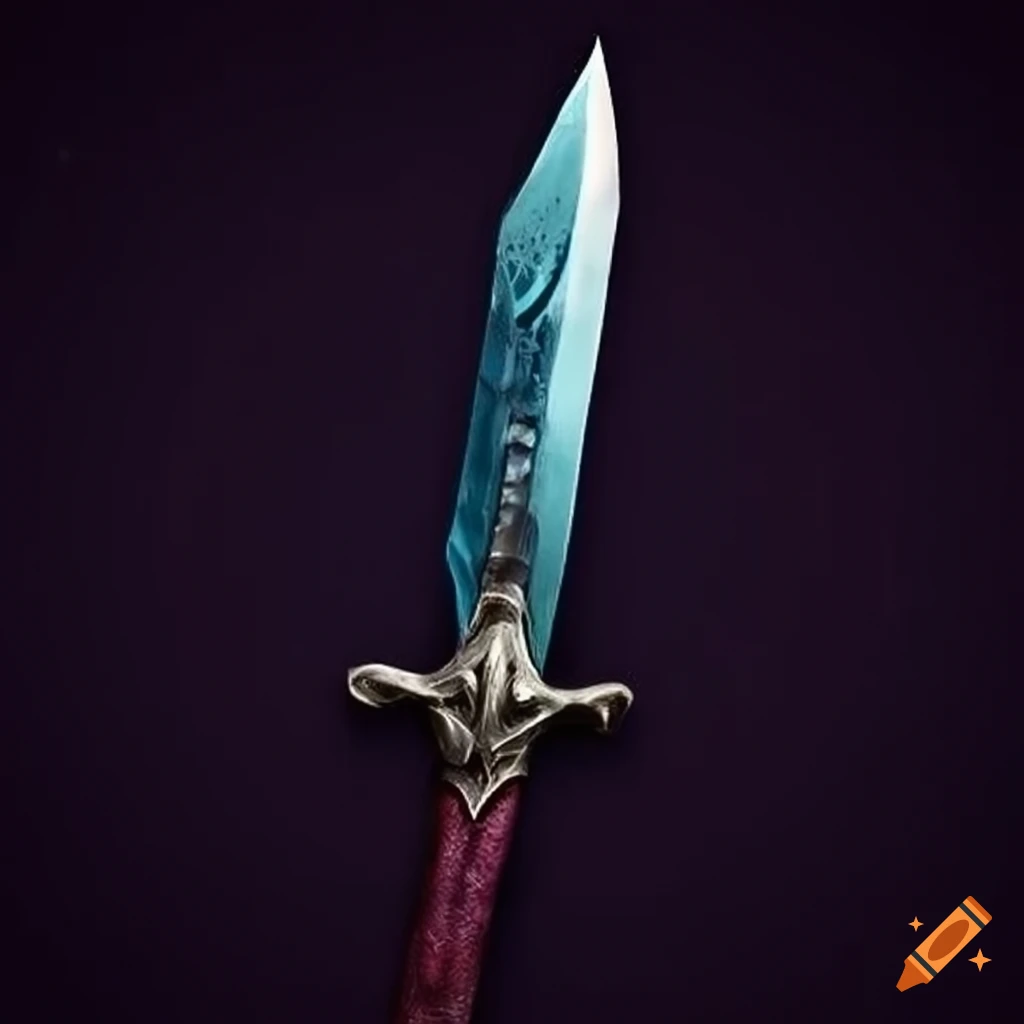 Grim looking dagger with a foreboding aura on Craiyon