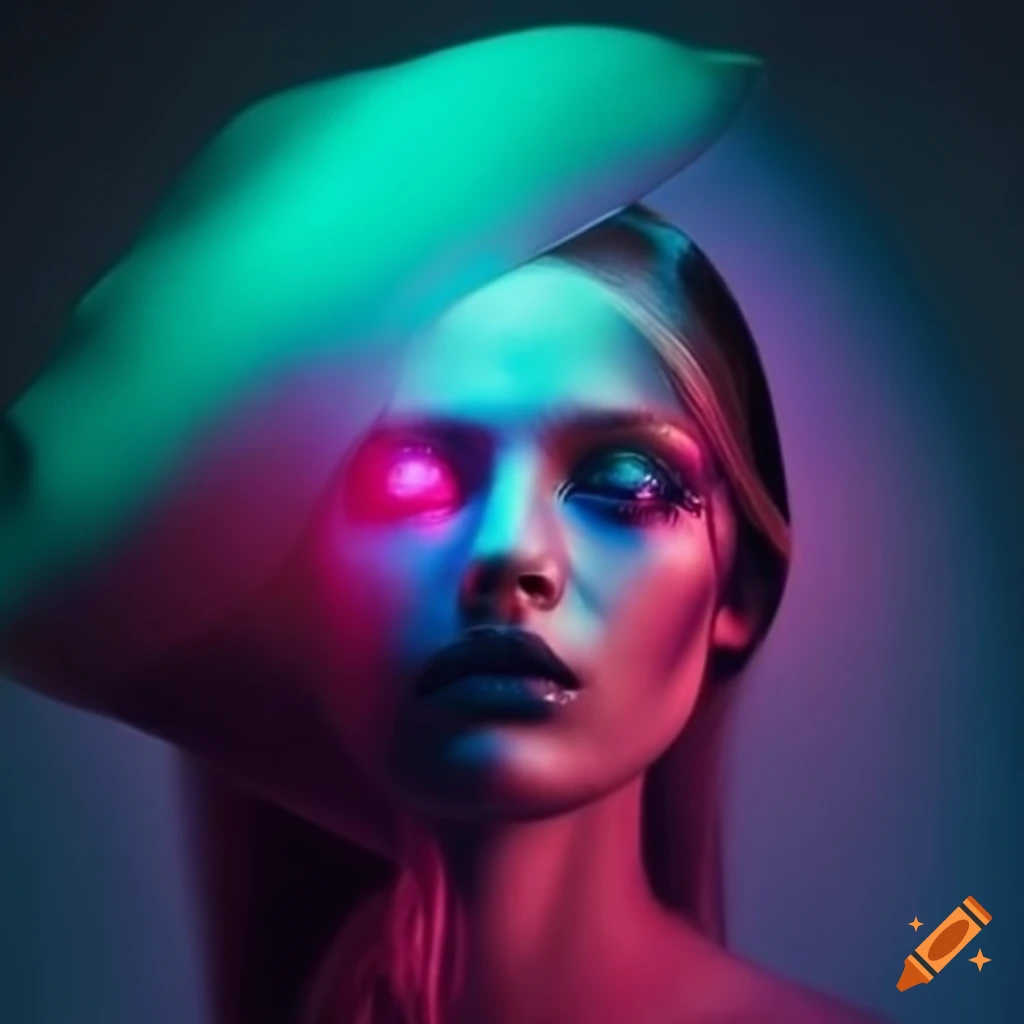 Glowing lights abstract background