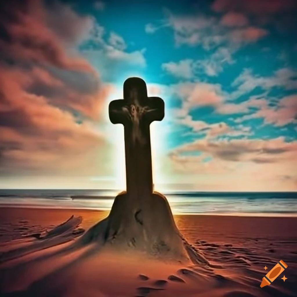 Gravestone by the seaside