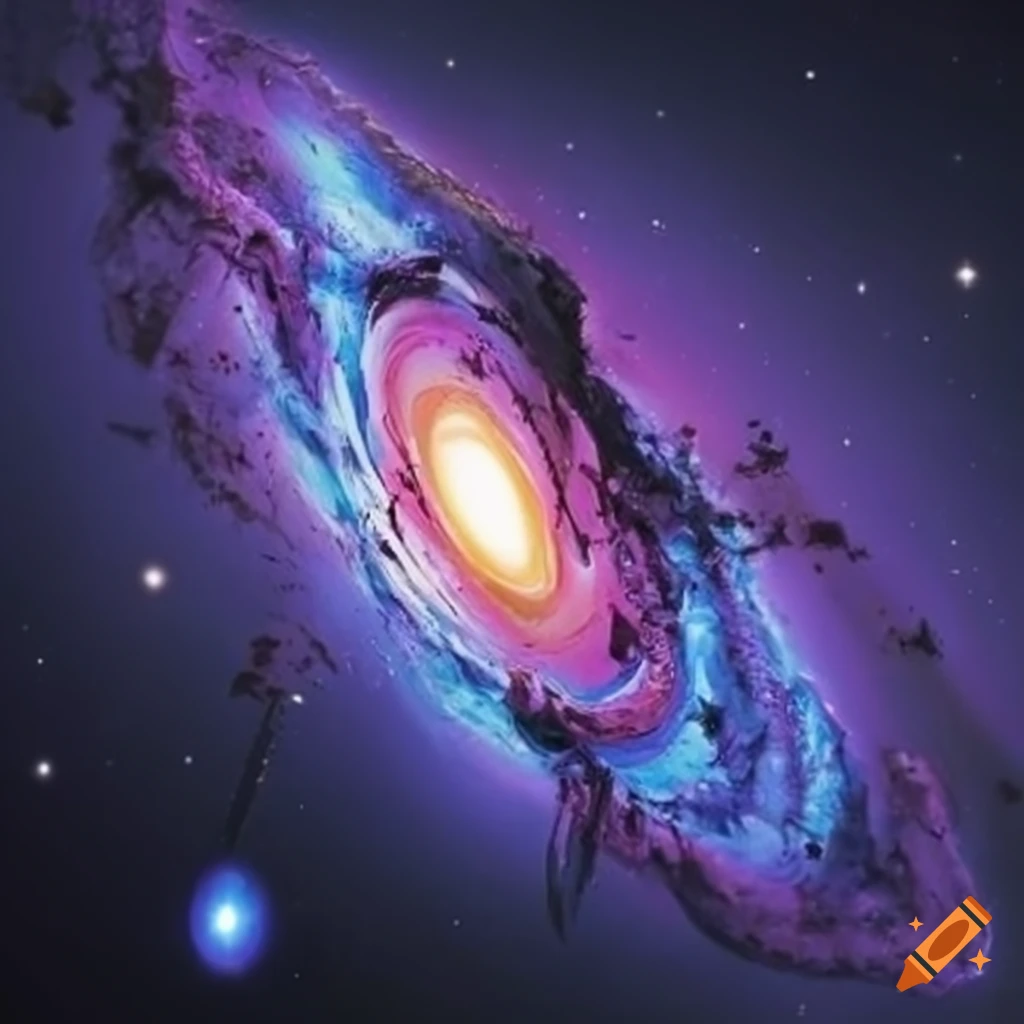 Dreamy galaxy in outer space
