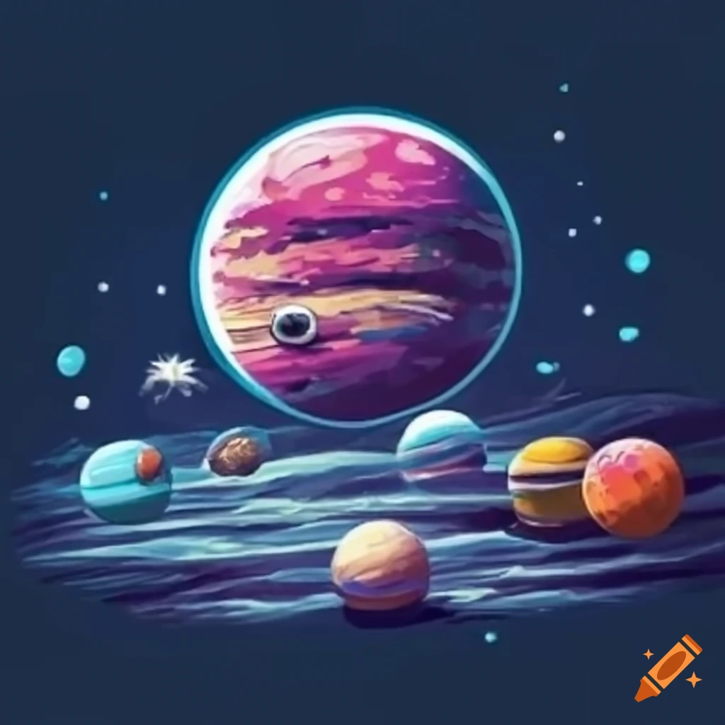 SNES Cartridge art for space-based platformer with Studio Ghibli style and featuring the character Julius