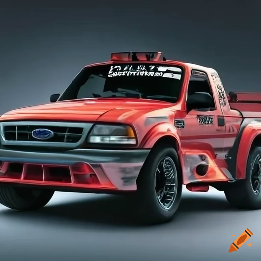 1999 Ford Ranger with Suzuki Escudo Pikes Peak design car applique