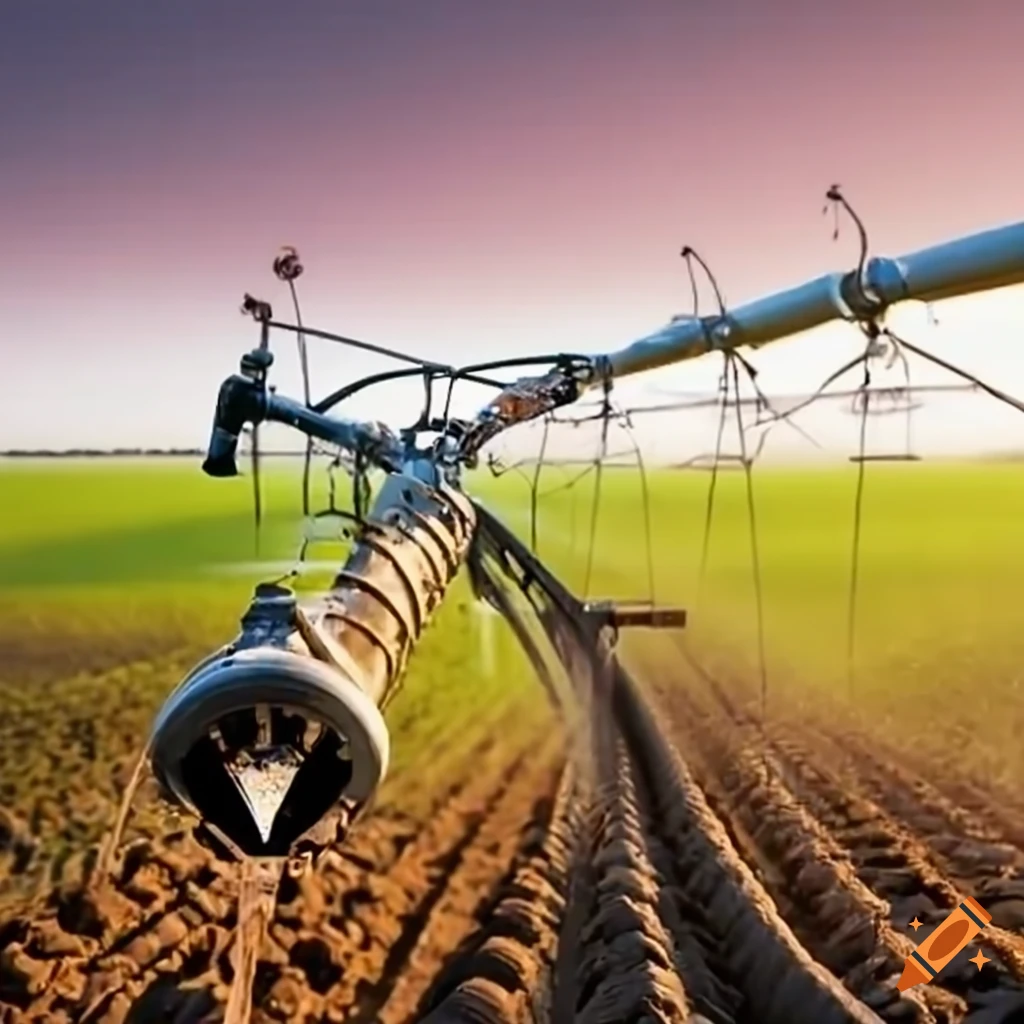 Precision irrigation farming equipment and weather tracking system on