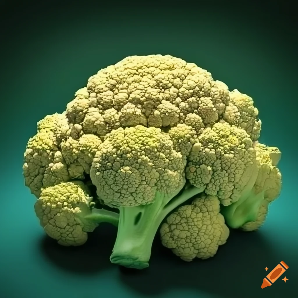Broccoli cauliflower hybrid brocliflour on Craiyon