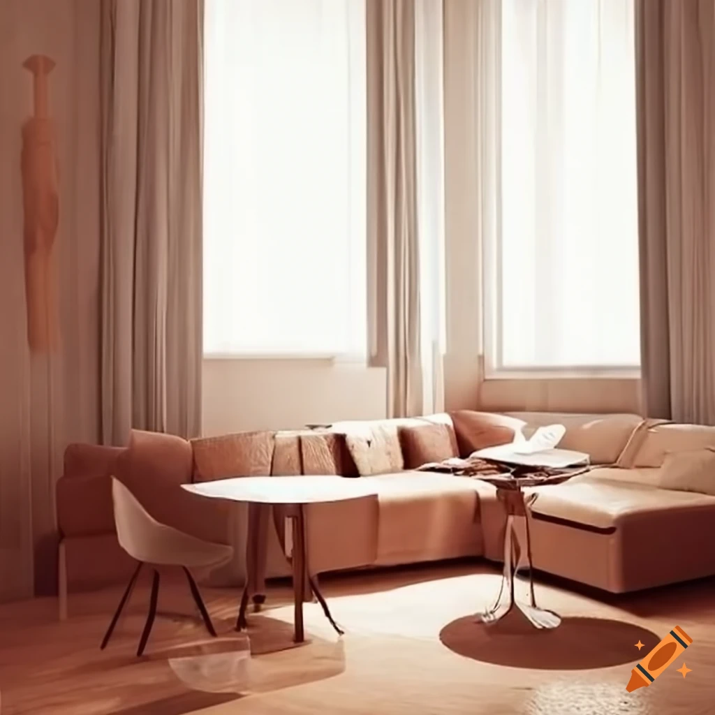 Warm and inviting apartment home interior on Craiyon