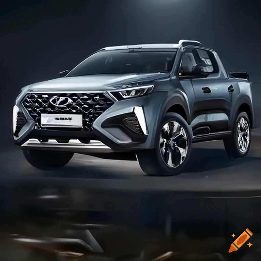 Hyundai pickup truck on Craiyon