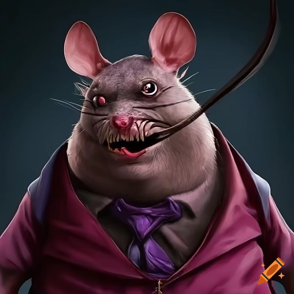 Portly rat villain
