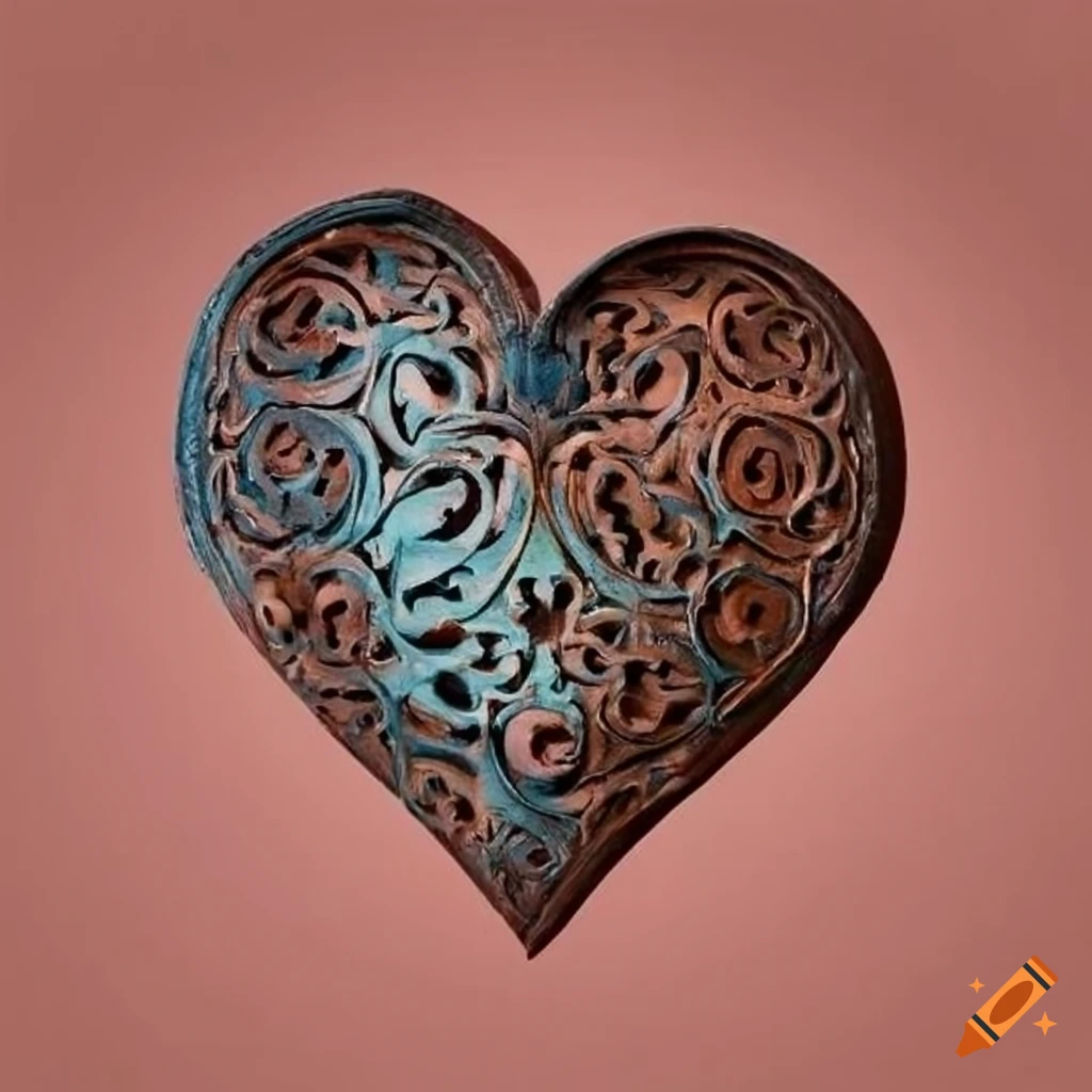 Moroccan wrought iron heart shape in marrakesh on Craiyon
