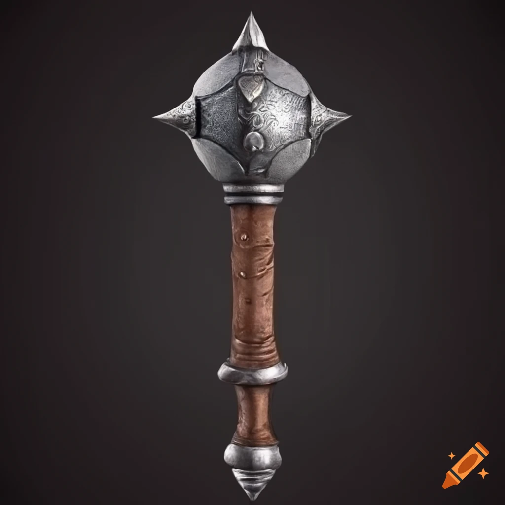 Medieval mace weapon on Craiyon