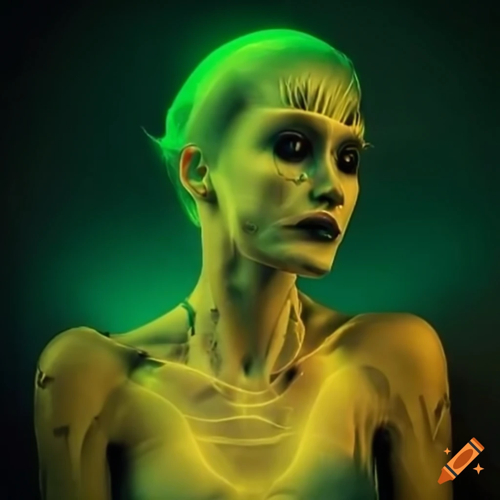 Glowing bioengineered biopunk