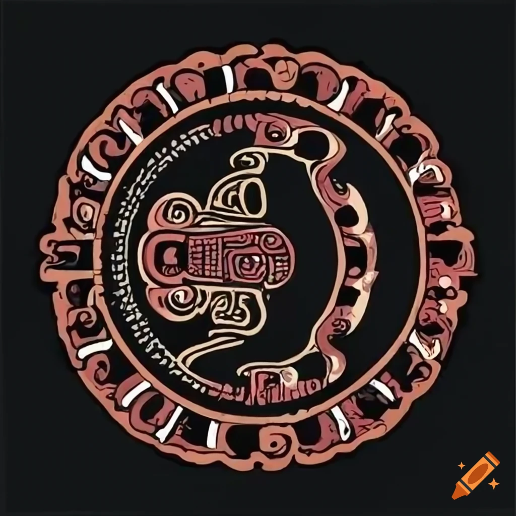 Mayan glyph depicting a rabbit-duck illusion