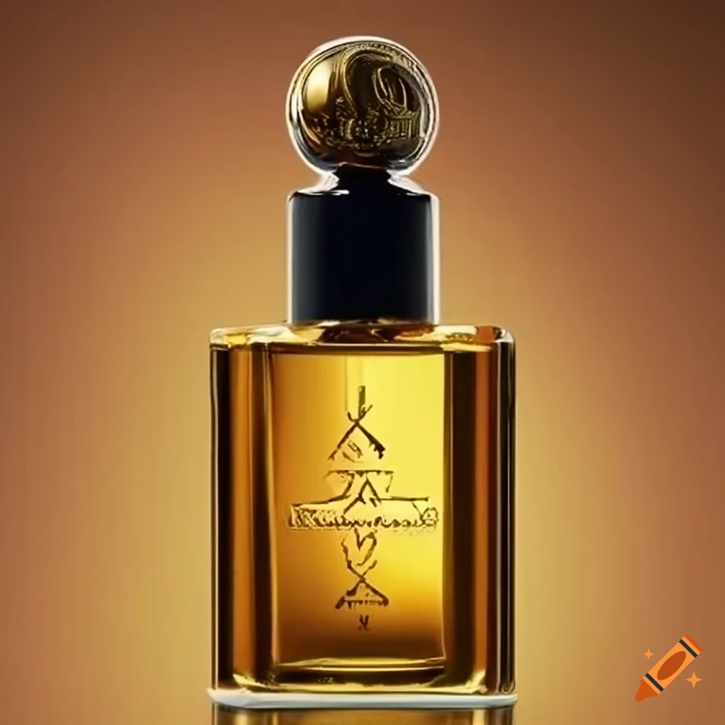 Luxury gold bottle of bond no.9 cologne on Craiyon