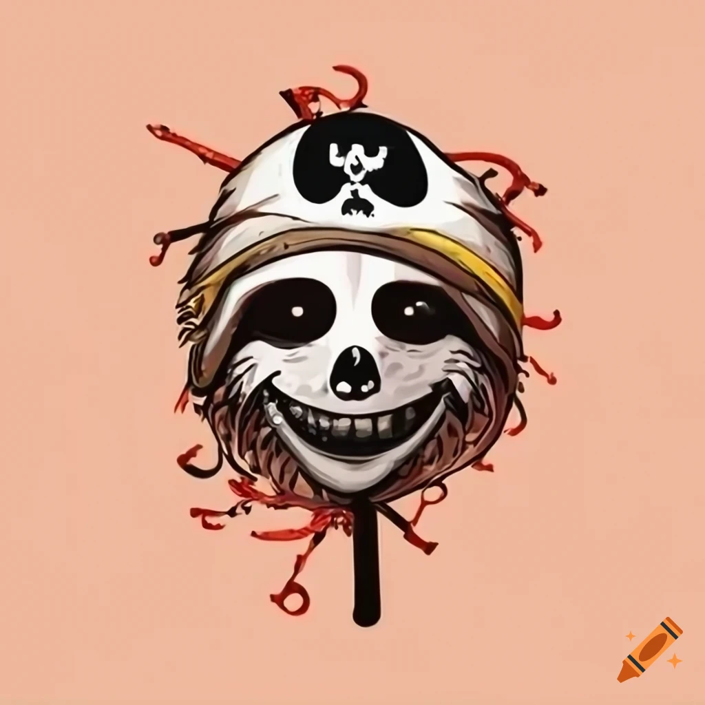 Pirate flag with a sloth