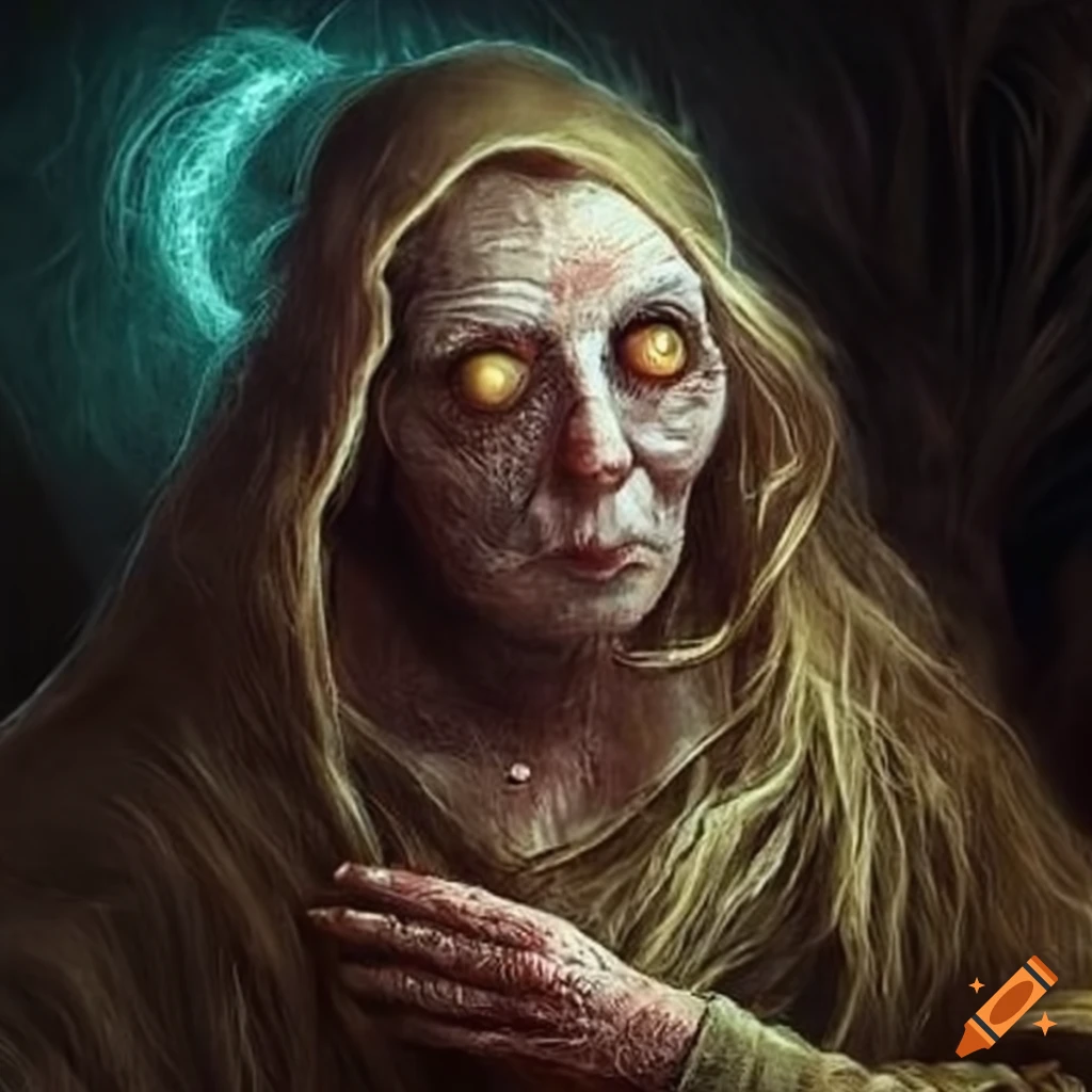Artistic representation of the Great Hag of Imbolc