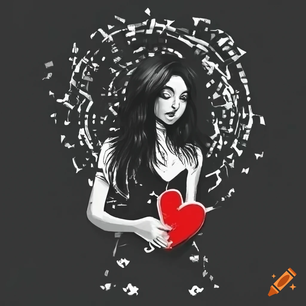 girl-holding-a-broken-heart-for-a-song-cover-on-craiyon
