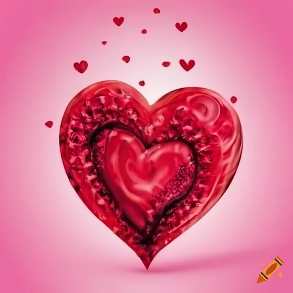 Multiple hearts on Craiyon