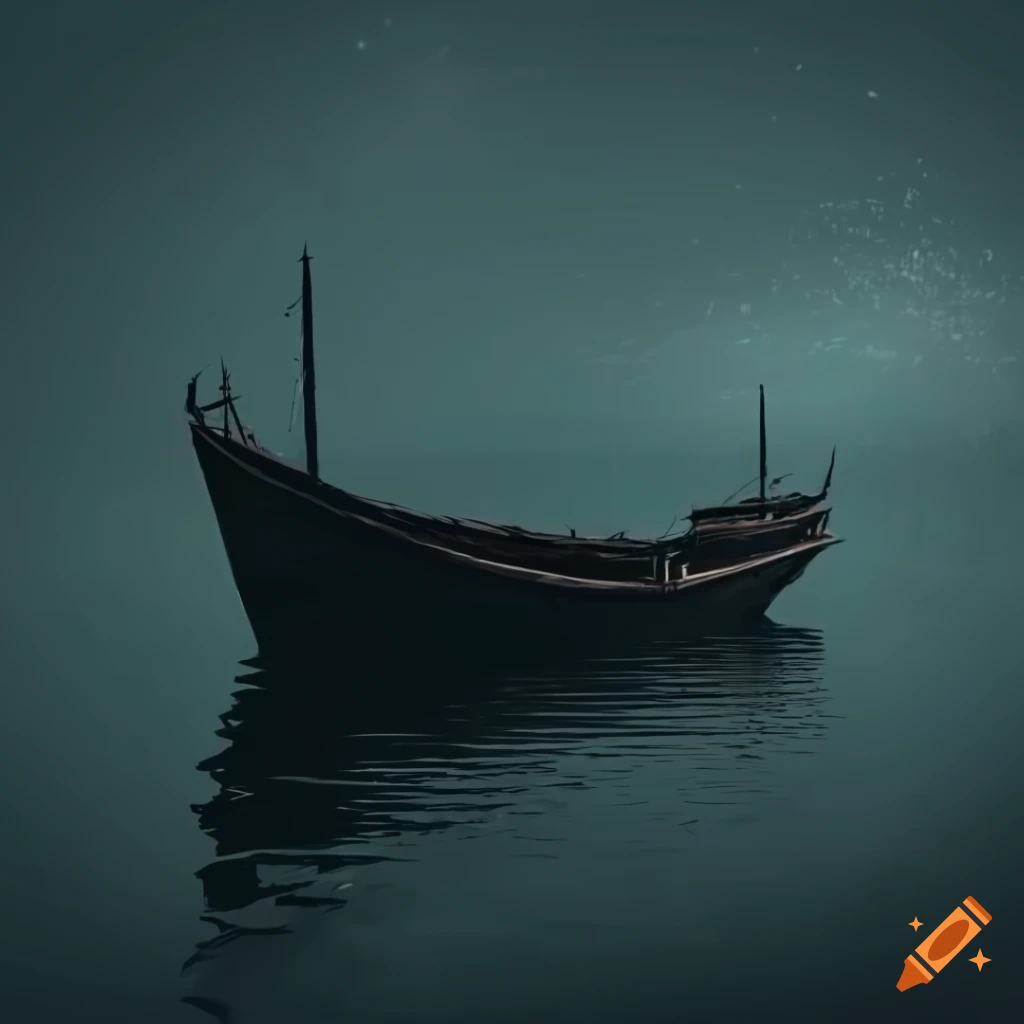 Dark and mysterious boat ambience