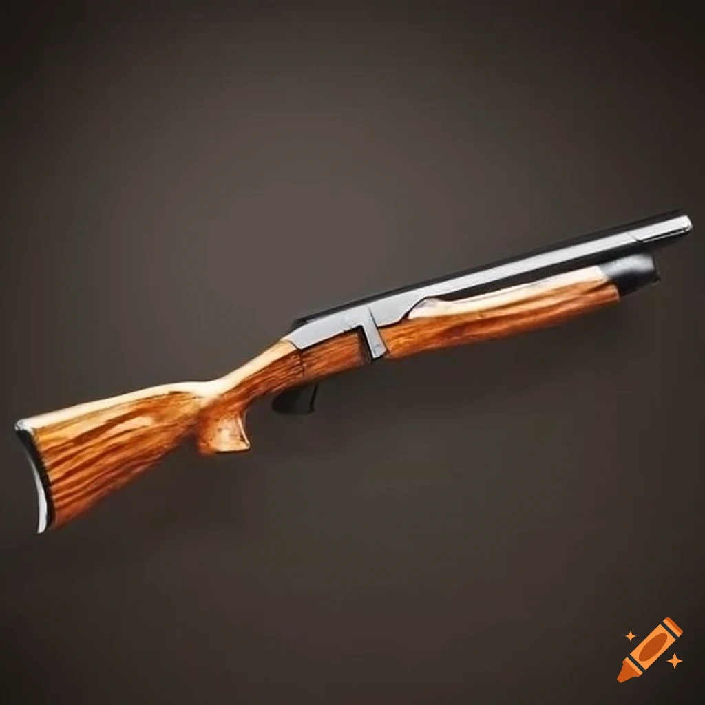 Crosse en bois d'un fusil de chasse