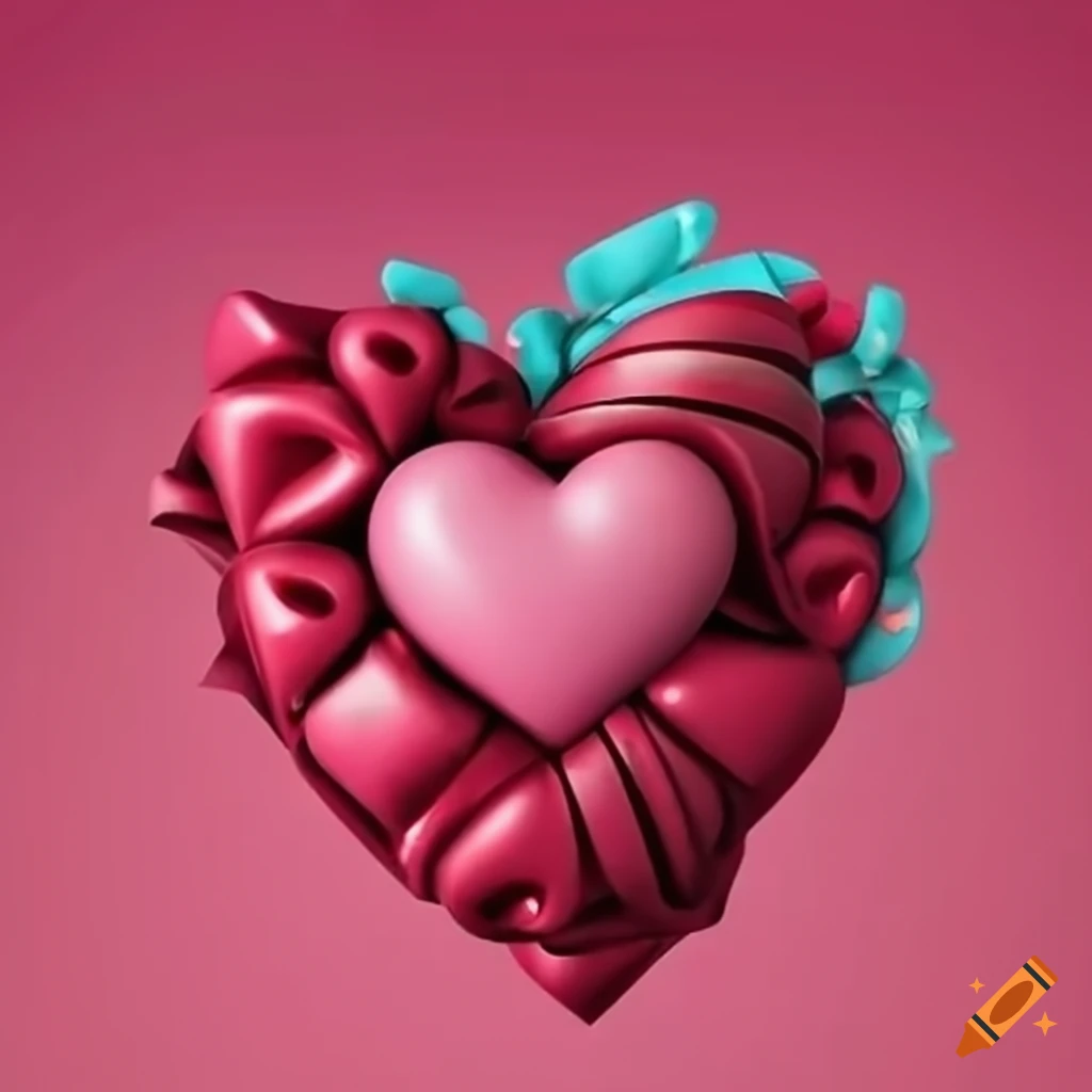 Valentine's Day gift card with hearts and romantic design