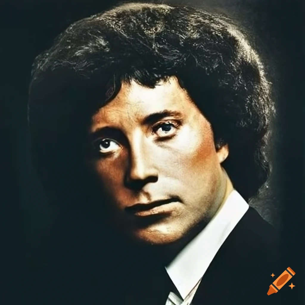 Tom jones white record album 1975 on Craiyon