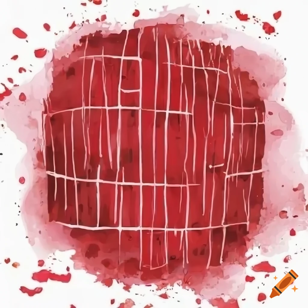 Visualization of logistic regression algorithm in red on white ...