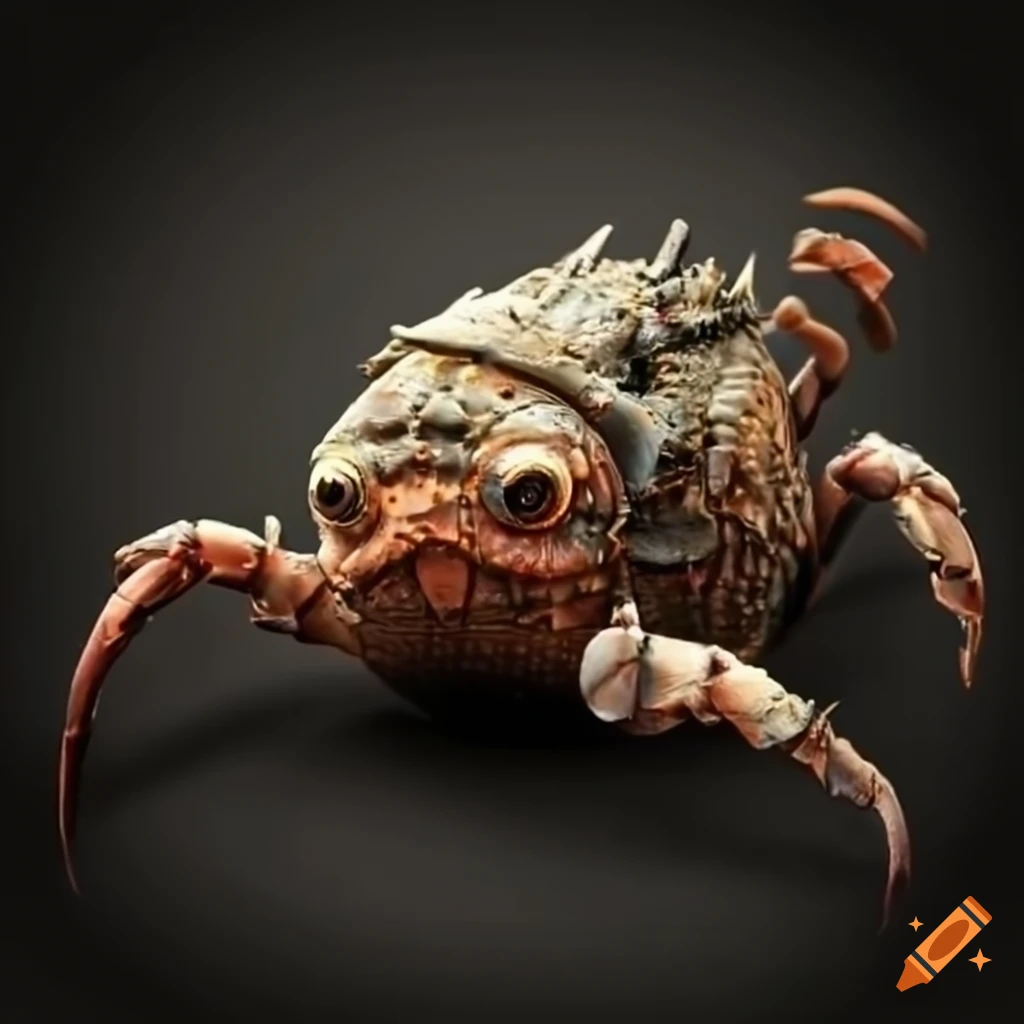 Postapocalyptic mutant crabfish on Craiyon