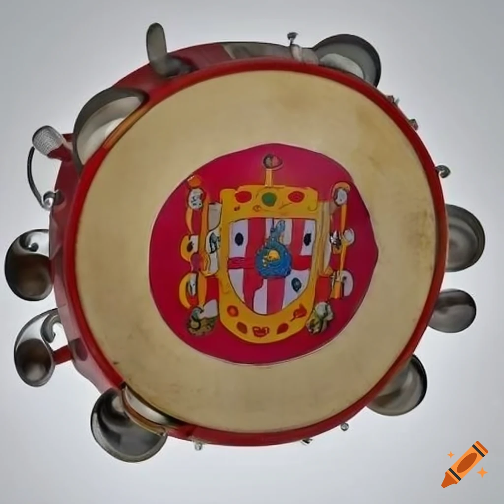 Spanish-themed tambourine