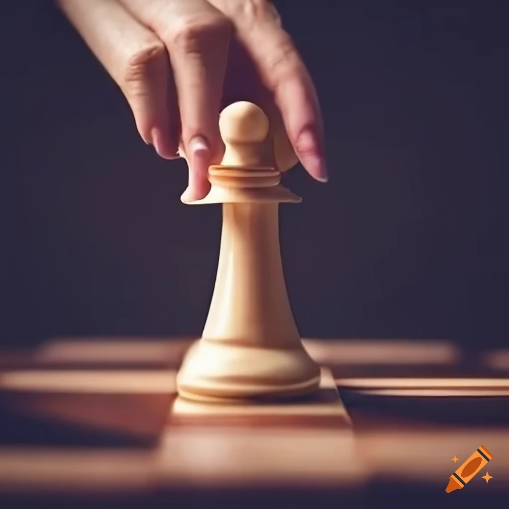 Chessboard being played with strategic and thoughtful moves