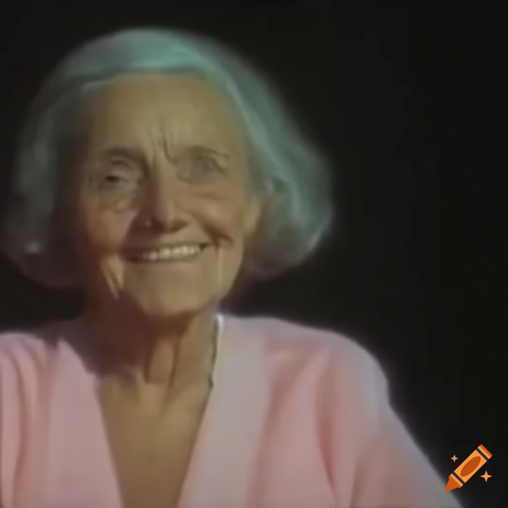 Smiling Dark haired Old Lady Portrait In 1980s Vhs Style On Craiyon smiling-dark-haired-old-lady-portrait-in-1980s-vhs-style-on-craiyon