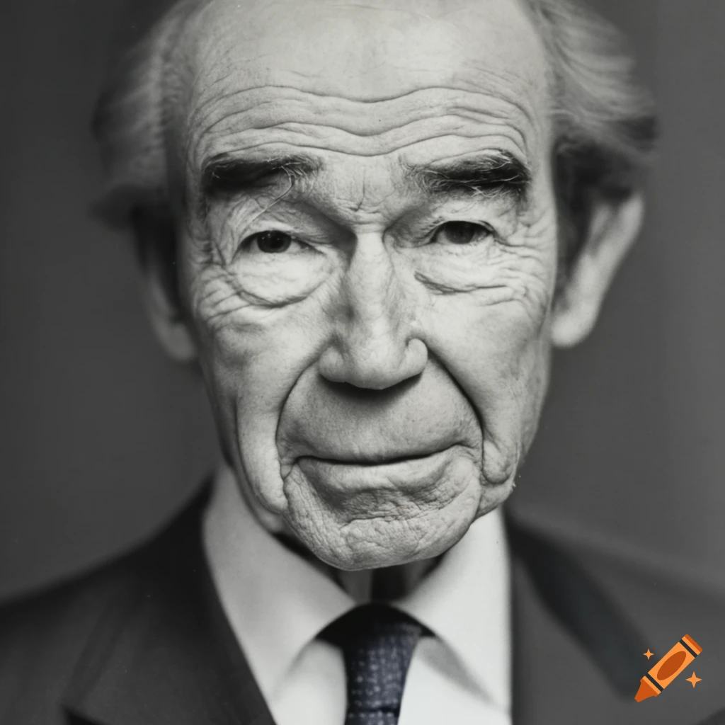 Formal portrait of distinguished french lawyer robert badinter on Craiyon