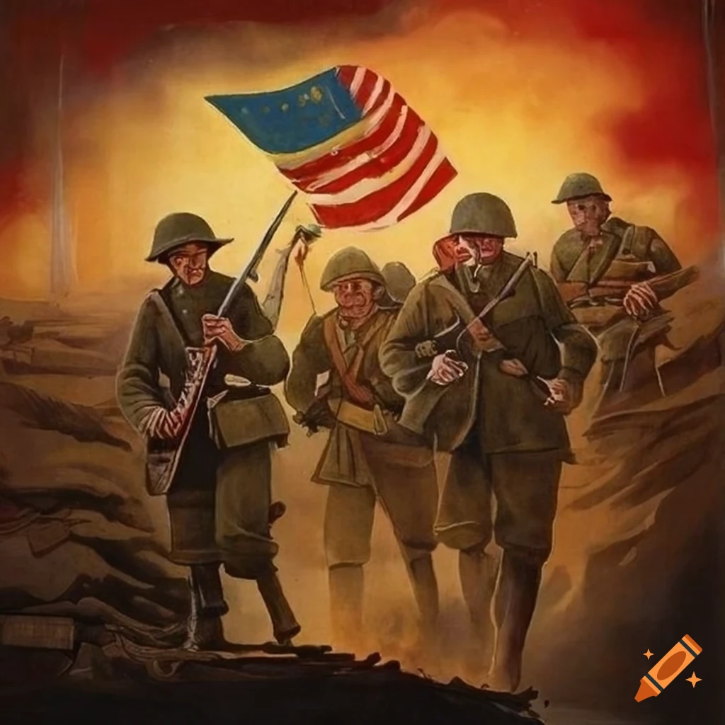 World war one poster from the era of world war one on Craiyon