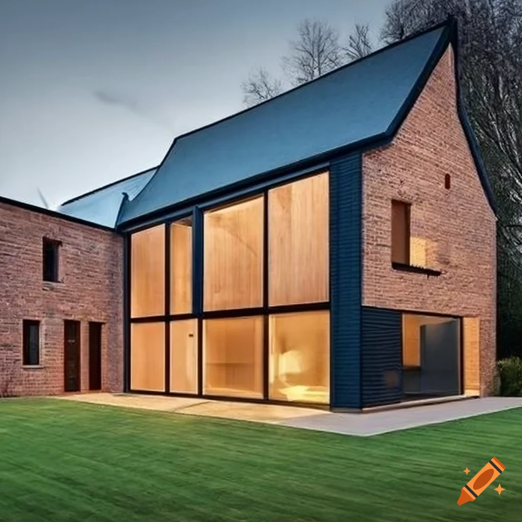 Modern north Nottinghamshire house inspired by vernacular farmhouse