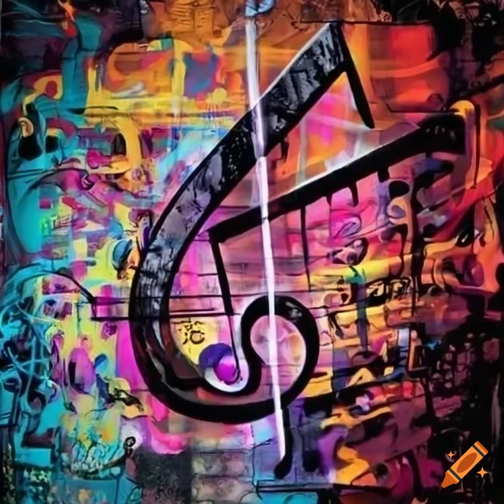 Music graffiti art on Craiyon