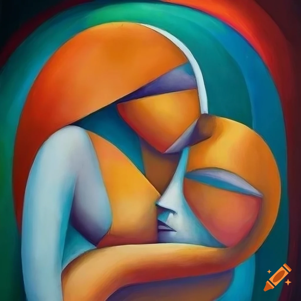 Pablo Picasso's Cubism art depicting motherly love