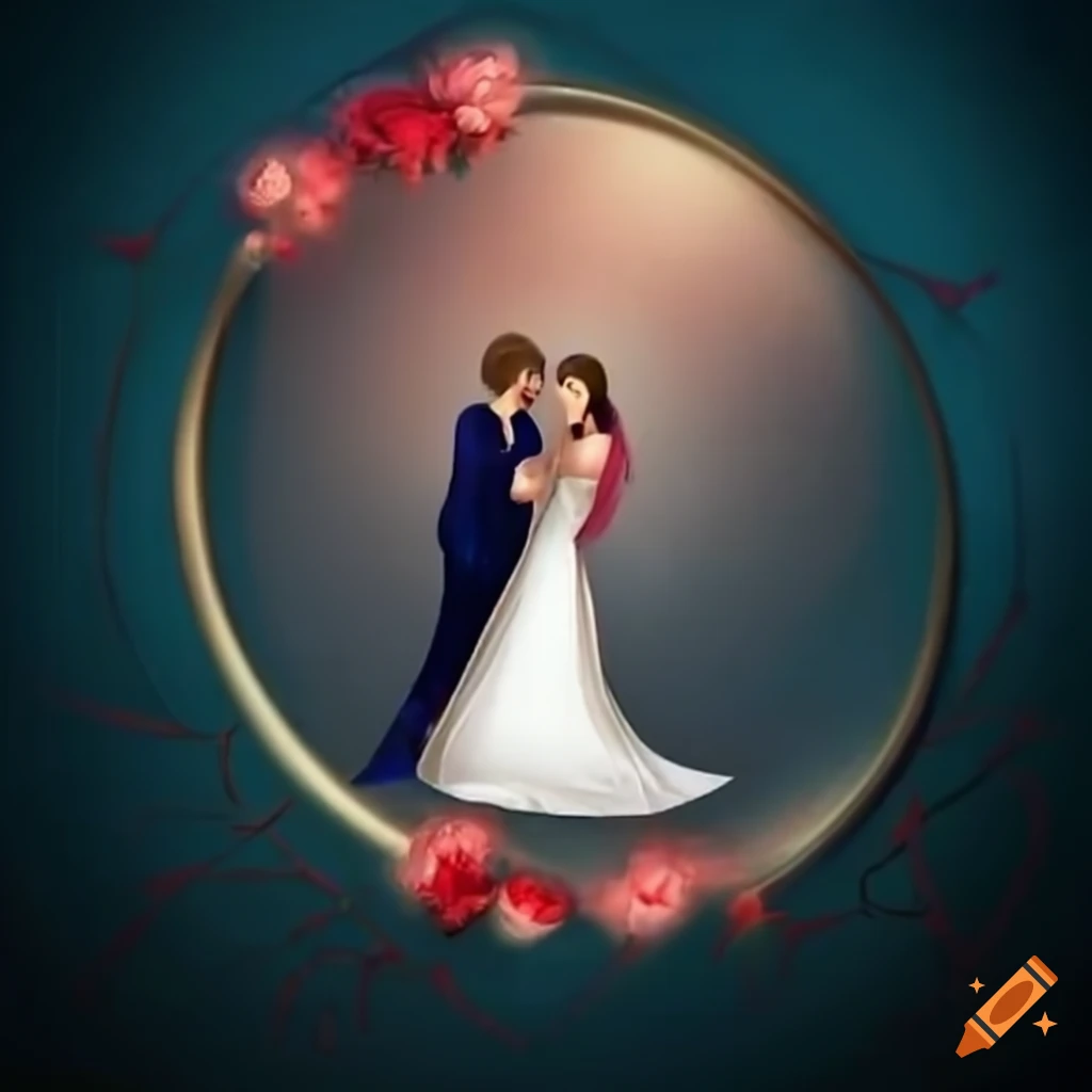 Happy marriage anniversary frame