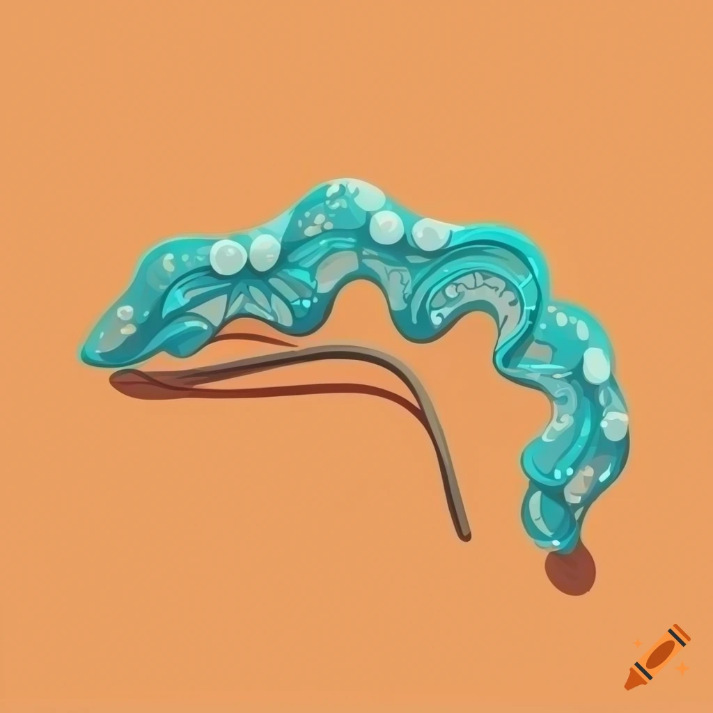 Stylish hairpin barrette in sharp vector art style