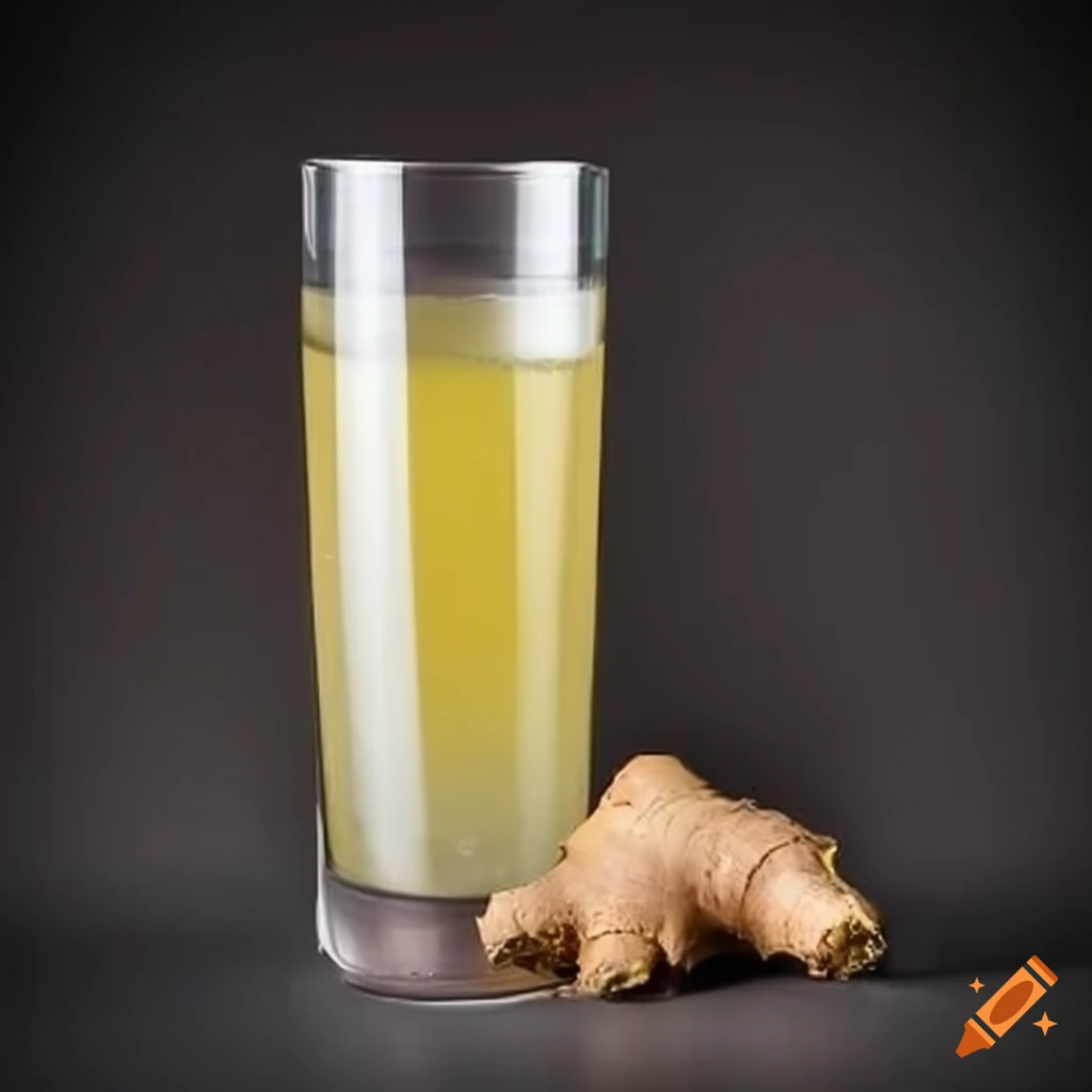 Ginger water drink on Craiyon