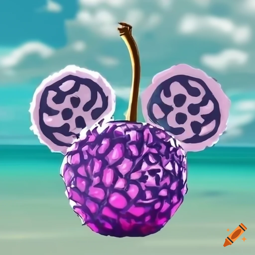 Reflective devil fruit from One Piece on Craiyon