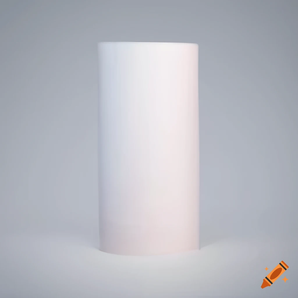 Rolls of white printing paper standing
