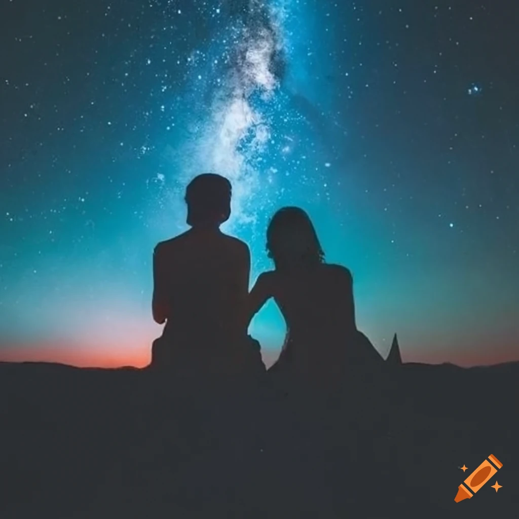 Romantic Couple Sitting Under A Starry Sky At Night On Craiyon romantic-couple-sitting-under-a-starry-sky-at-night-on-craiyon