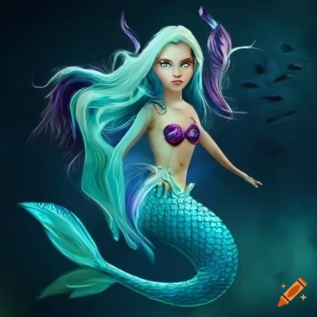 Fantasy mermaid character
