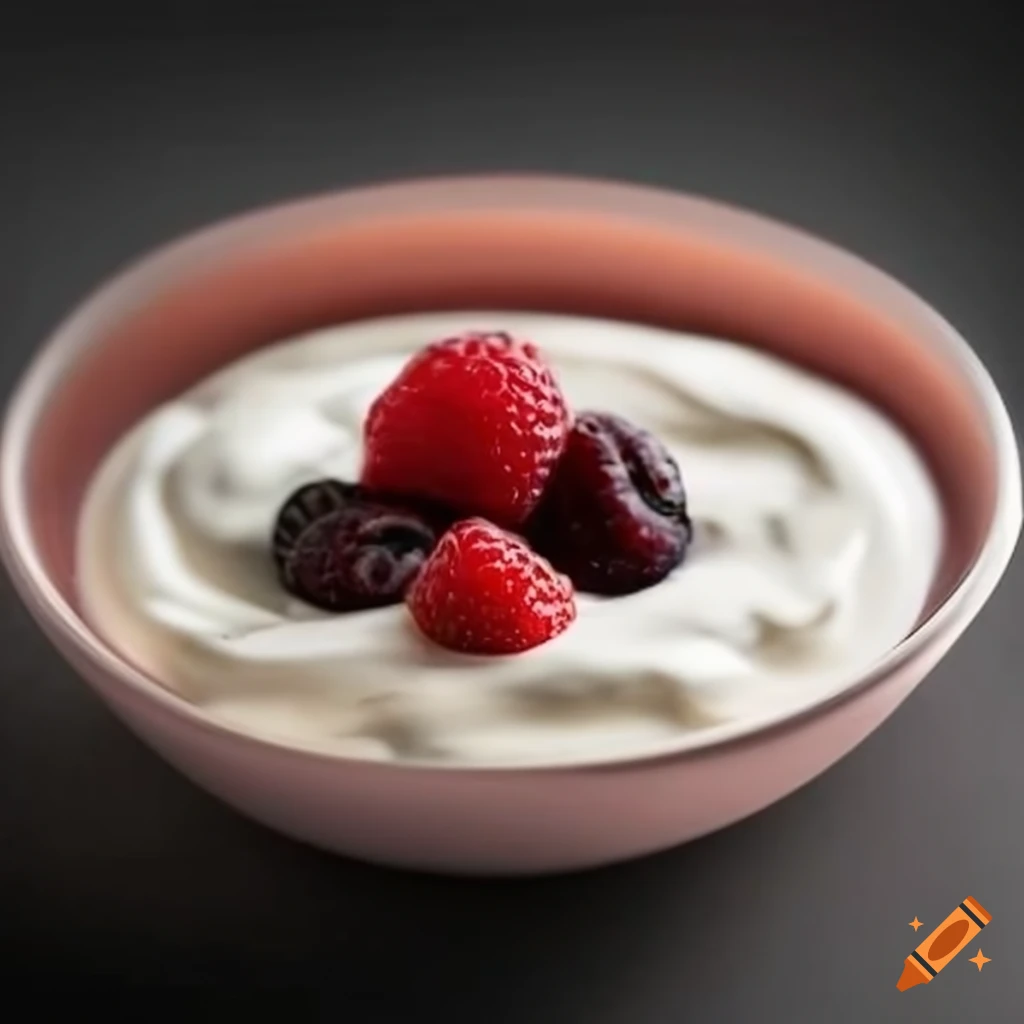 creamy and refreshing bowl of yogurt