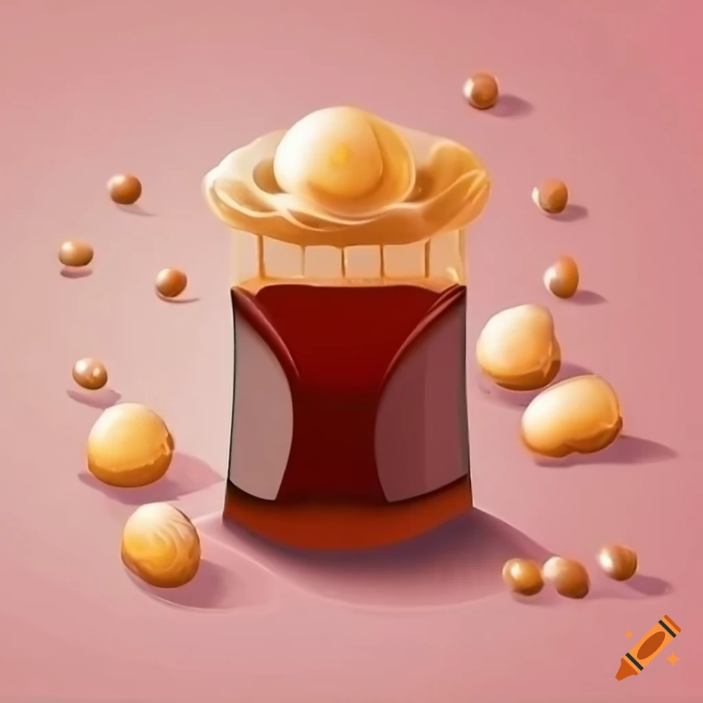 Traditional korean chestnut jelly dessert on Craiyon