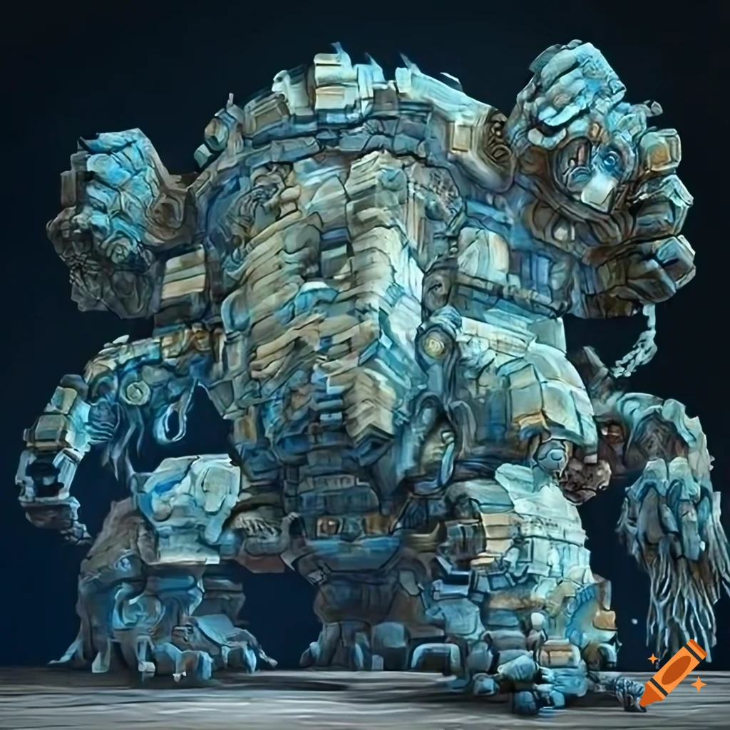 Polymorphism Hybrid Mech Mega portal made of into a hidden island, High Definition, masterful, intricate layering, stunning high definition, sharp focus, spectacular Maple lighting, black