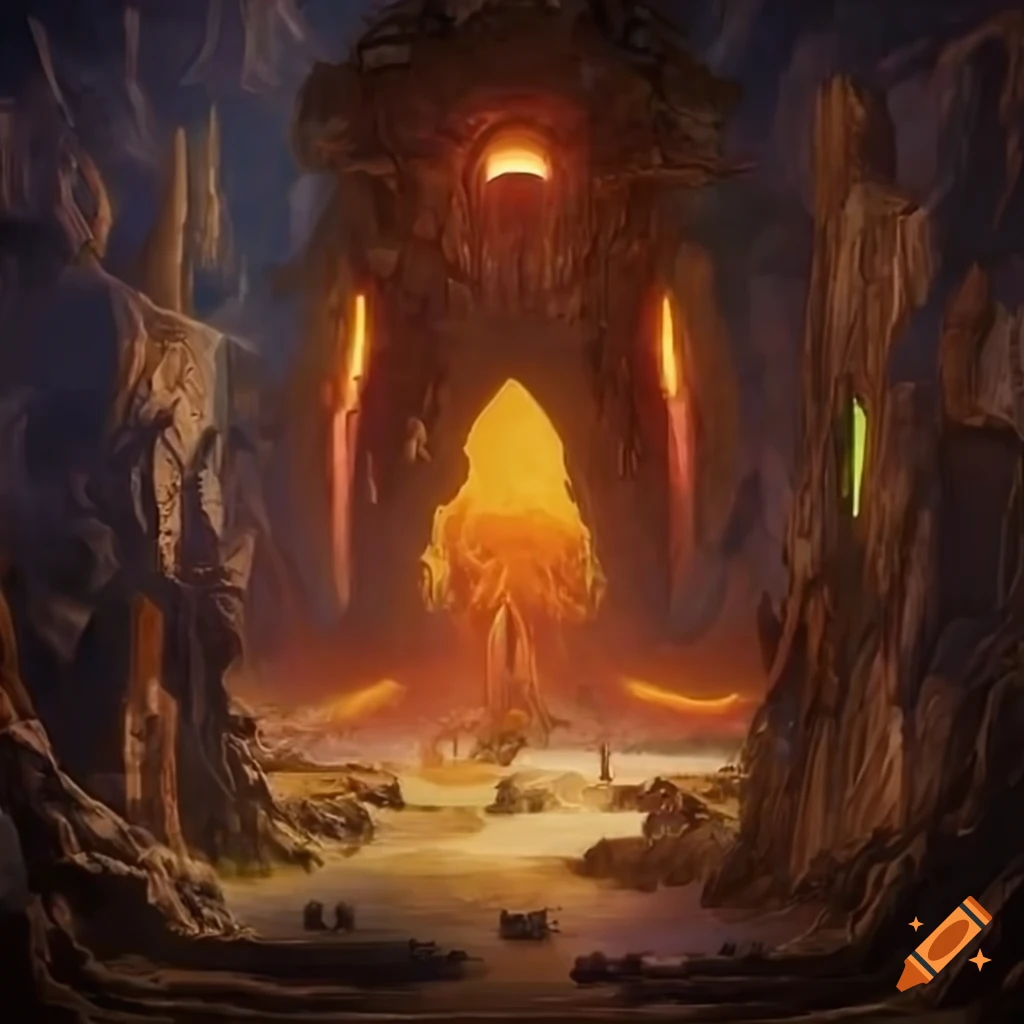 Polymorphism Hybrid Mech Mega portal on a hidden island with stunning Maple lighting