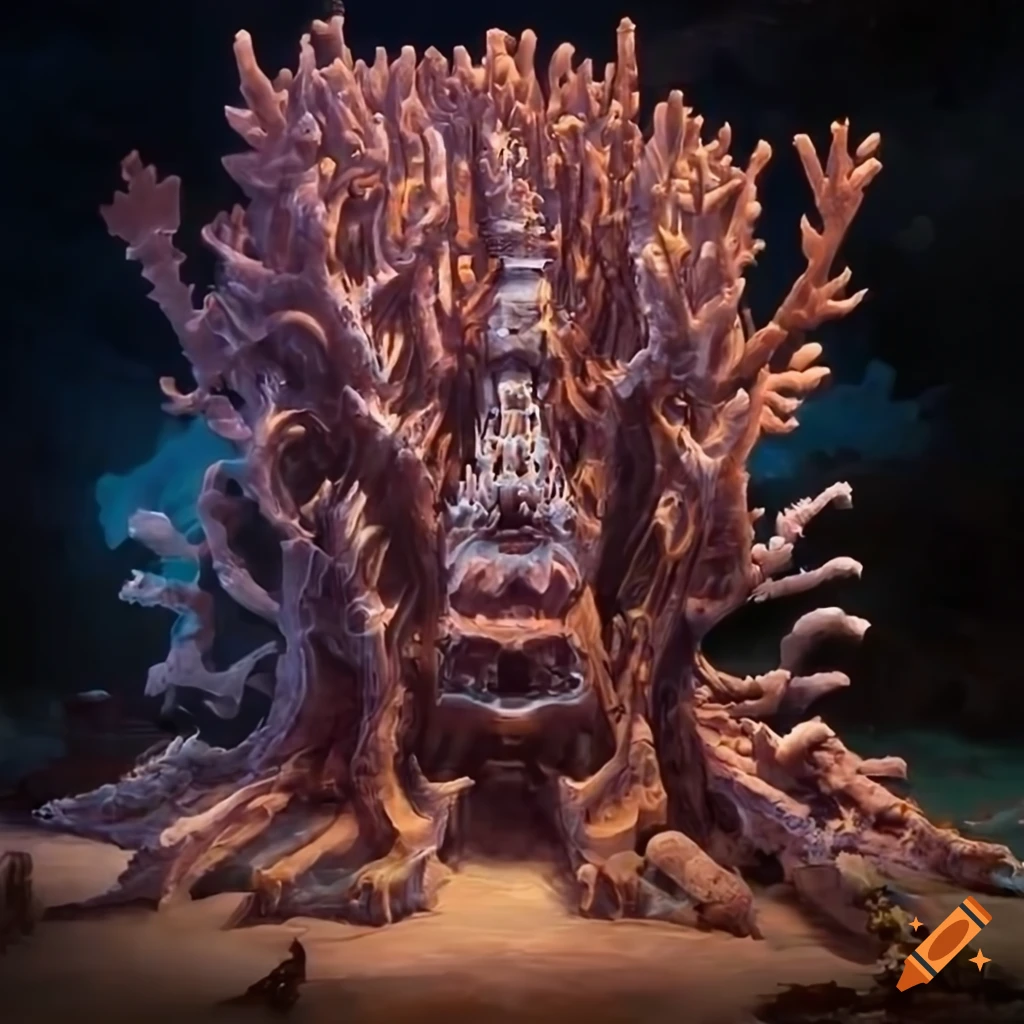 Polymorphism Hybrid Mech Mega portal on a hidden island with stunning lighting