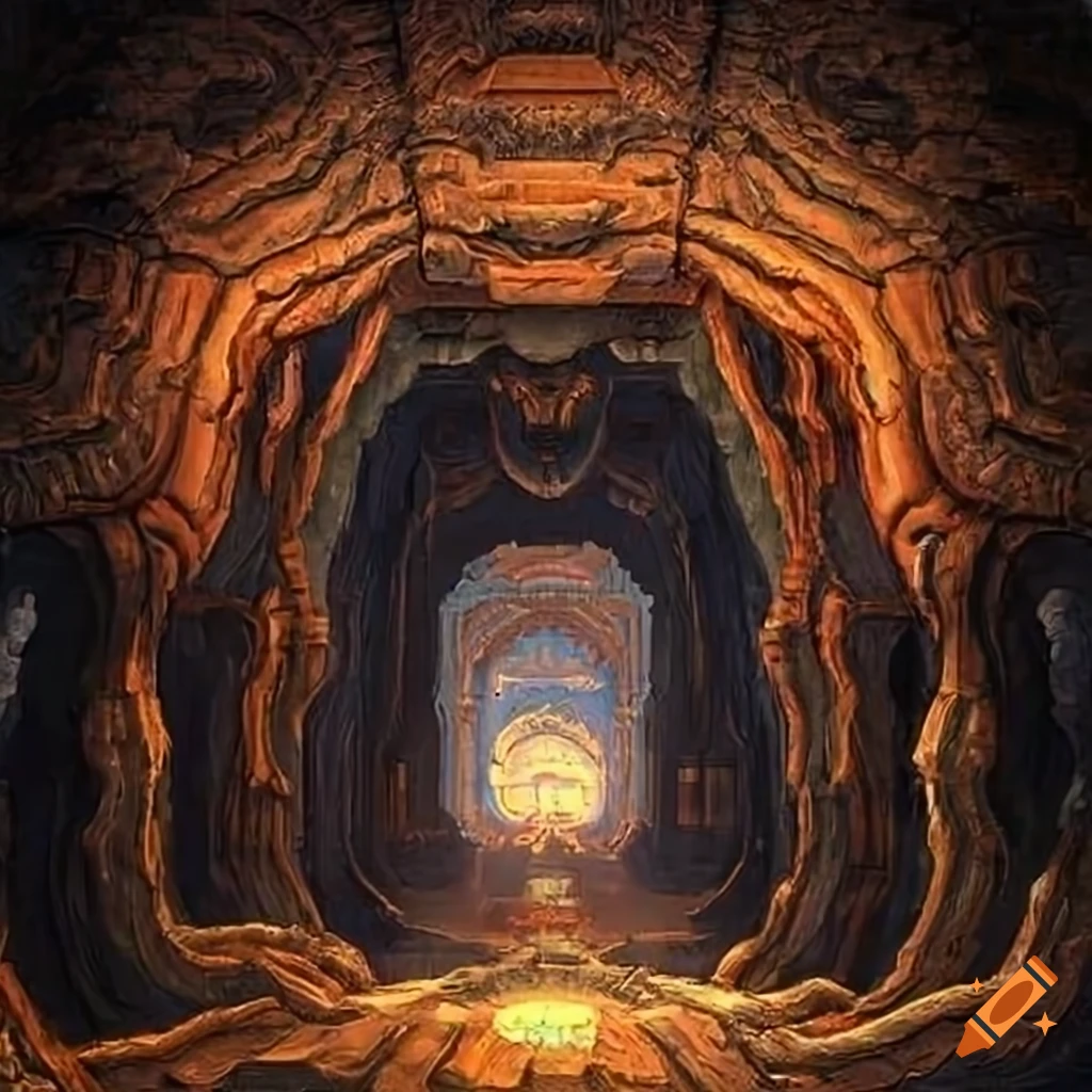 Polymorphism Hybrid Mech Mega portal on a hidden island with stunning Maple lighting