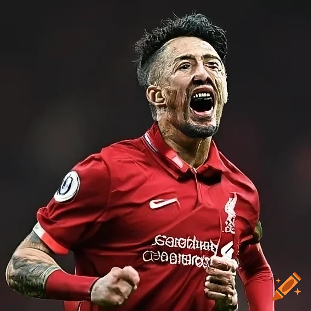 Liverpool fan scoring a goal