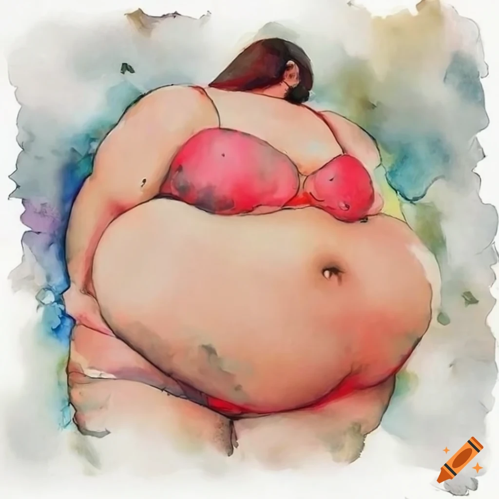 Beautiful plus size model embracing her body